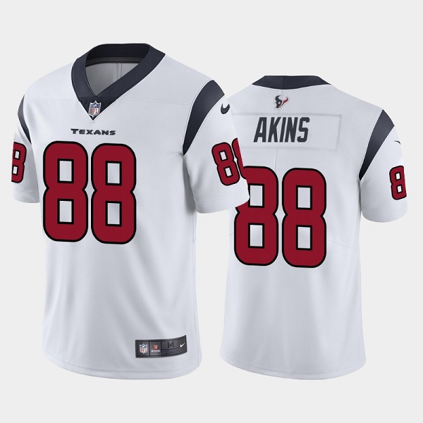 Men's Houston Texans #88 Jordan Akins New White Vapor Untouchable Limited Stitched Jersey